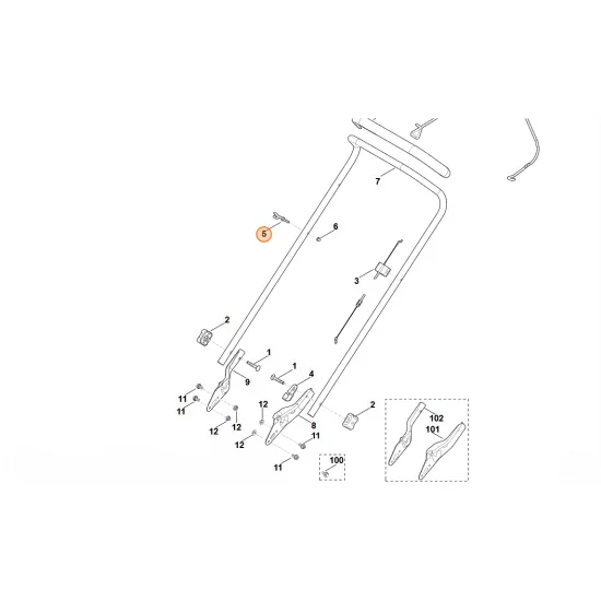 STIHL  Prowadnica linki 6350 760 3800